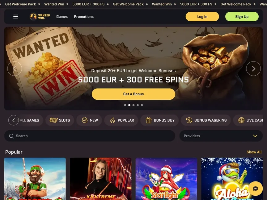 Wanted Win Crypto Casino